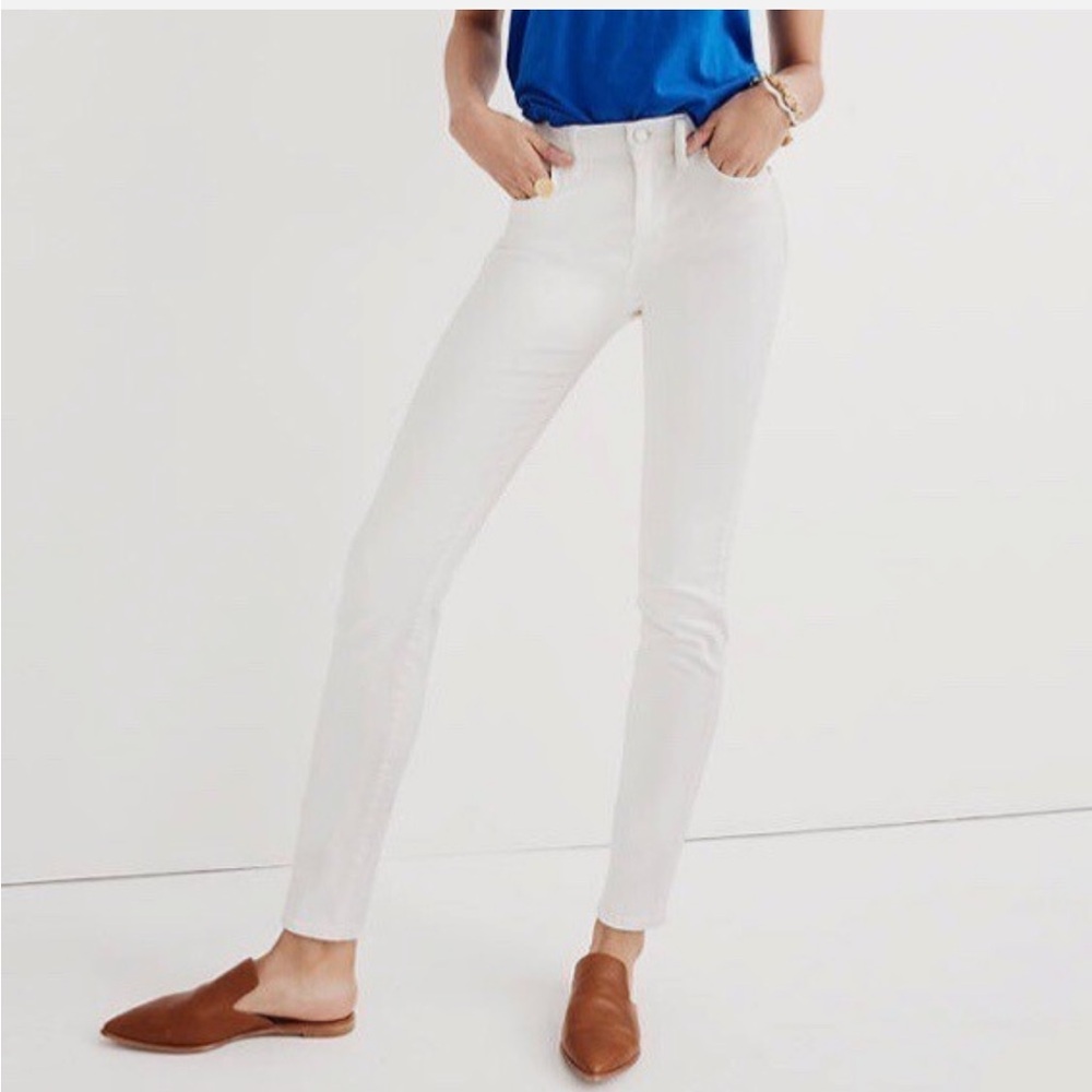Madewell Women’s White High Rise 9” Skinny Jean